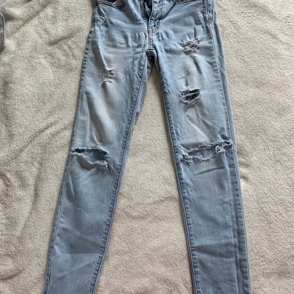 American Eagle Light Ripper Skinny Jean